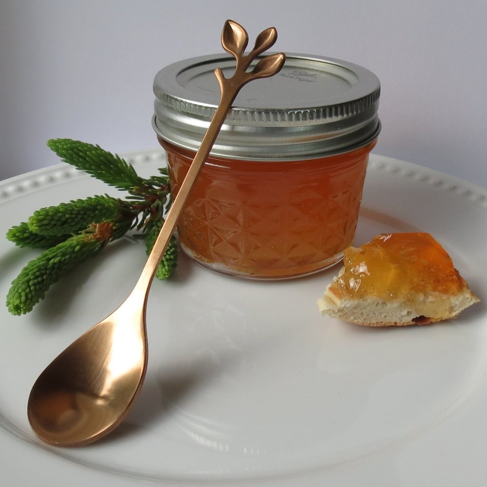 Mason Jar with Jelly & Decorative Serving Spoon